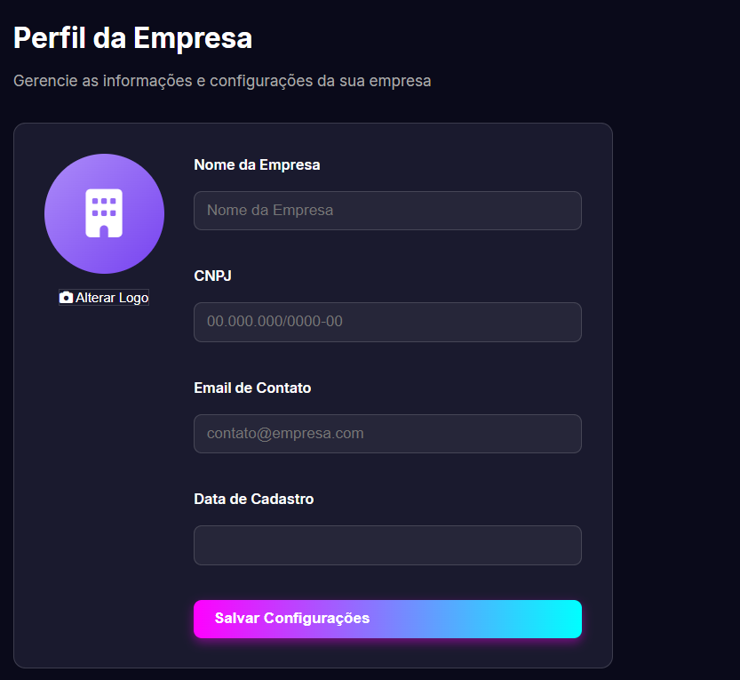 Configuração Empresa