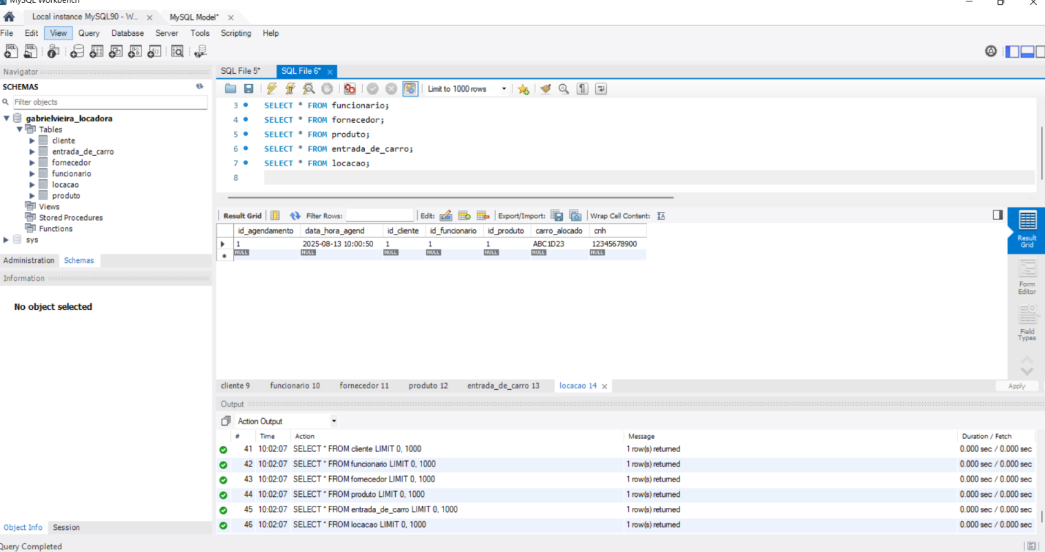 Locadora - Consultas SQL